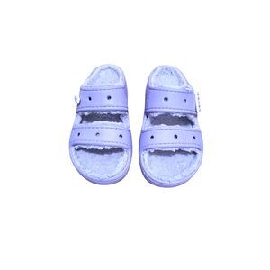 Crocs Women's Lavender Purple Cozy Lined Sandals M4/W6
